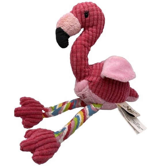 Maison Chic Pink Flamingo Tooth Fairy Pouch Plush Stuffed Animal 11 in Toy 2012 - Picture 1 of 11